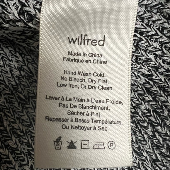Aritzia Wilfred Salt & Pepper Knit Top Size XXS - Picture 3 of 4